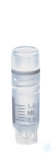 Cryogen.tube PP y-ster. screw cap PP, 1,2 ml int. thread 12,5x41 mm...