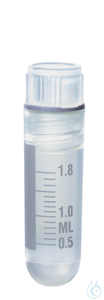 Cryogen.tube PP y-ster. screw cap PP 2 ml int. thread 12,5x48 mm round...