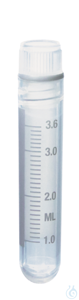 Cryogen.tube PP y-ster. screw cap PP 4 ml int. thread 12,5x70 mm round Cryotubes, 4 ml, sterile,...