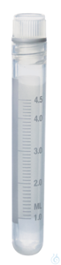 Cryogene buizen PP y-steriele schroefstop PP 5 ml w. I-schroefdraad 12,5x90 mm zonder standring...