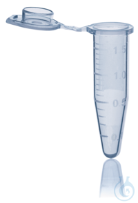 Einmal-Reaktionsgefäß, PP, 1,5 ml, blau, mit Deckel, 500 Stück...