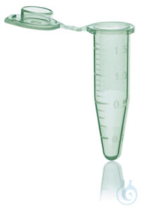 Einmal-Reaktionsgefäß, PP, 1,5 ml, grün, mit Deckel, 500 Stück...