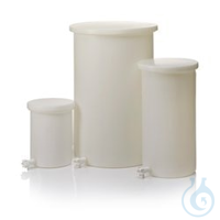 Nalgene™ zware cilindrische LLDPE-tanks met aftapkraan per stuk 55 gal, 208 l Nalgene™ duurzame...