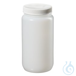 Nalgene&trade; große HDPE-Weithalsflaschen mit Verschluss, 2 l