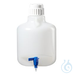 Nalgene&trade; autoklavierbare Polypropylen-Ballonflasche mit Hahn, 10 l