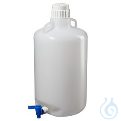 Nalgene&trade; runde LDPE-Ballonflaschen mit Hahn
