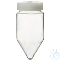 Nalgene™ Polystyrol-Zentrifugenflasche mit konischem Boden Einfache Visualisierung von...