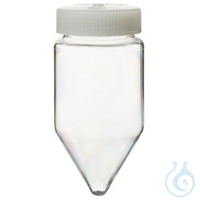 Nalgene&trade; Polystyrol-Zentrifugenflasche mit konischem Boden Einfache Visualisierung von...