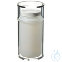 Nalgene™ Acrylic Benchtop Beta Waste Container with Polyethylene Bottle Protect personnel...