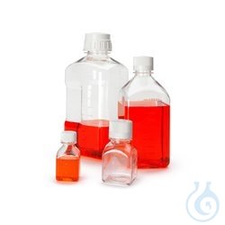 Nalgene&trade; quadratische PETG-Medienflaschen...