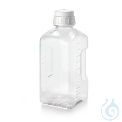 Nalgene&trade; quadratische PETG-Medienflaschen...