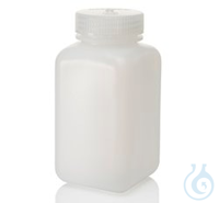 Nalgene™ quadratische HDPE-Weithalsflaschen mit Verschluss, 500 ml Diese chemisch...