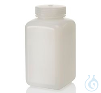 Nalgene™ quadratische HDPE-Weithalsflaschen mit Verschluss, 1000 ml Diese chemisch...