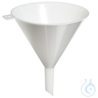 Nalgene™ grote trechters, hoge dichtheid polyethyleen 4,06 l Etui van 6 258 mm...