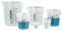 Nalgene™ Griffin Plastic Maatbekers van polypropyleen, lage vorm 1000 ml Geval van 12...