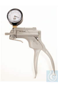 Nalgene™ pompes à vide manuelles réparables (PVC) avec manomètre Case of 4 15 cm3 6132-2000...
