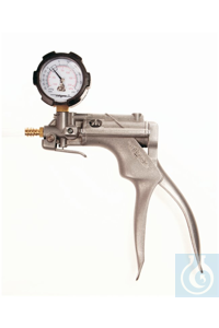 Nalgene™ handbetriebene Unterdruckpumpe mit Manometer (Zinklegierung) Case of 4 15 cc 6133...