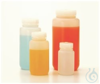 Nalgene™ fluorierte HDPE-Weithalsflaschen mit Verschluss Ersetzen Sie teure Fluorpolymer-Behälter...