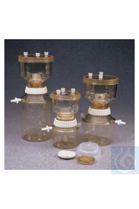 Nalgene™ wiederverwendbare Filterhalter mit Filtratflasche Case of 4 1000 ml Nalgene™...
