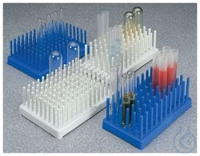 Nalgene™ Polypropylene-Filled Test Tube Peg Racks Hold sample collection tubes, reaction...