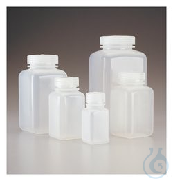 Nalgene&trade; Weithalsflaschen, quadratisch (PP)