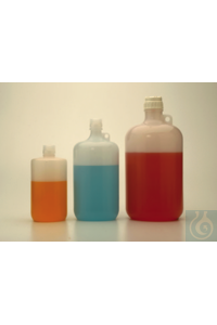 Nalgene™ Large Narrow-Mouth PPCO Bottles with Closure 38-430mm 2L Case of 6 Nalgene™...