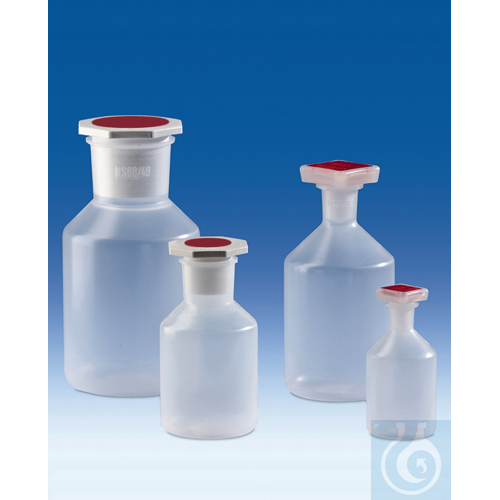 Narrow-neck bottle, PP, with stopper, 100 ml, N...