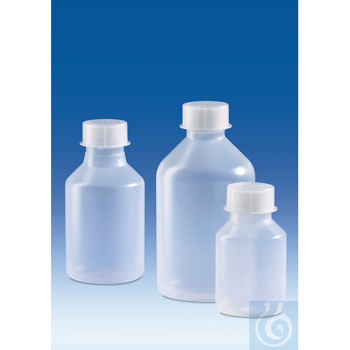 Wide-neck bottle, PP, round, 250 ml, GL 45, wit...