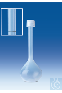 Volumetric flask, PFA, class A, with screw cap, PFA, 100 ml Volumetric flask,...