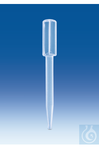 Dropping pipette, PE-LD, length 98 mm,
1,8 ml, with integrated pipetting bulb