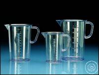 Graduated pitchers, SAN, moulded scale,
500 ml : 10 ml