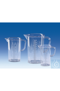 Graduated pitchers, SAN, moulded scale,
250 ml : 5 ml Graduated pitchers,...