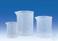 Beaker, PP, moulded graduation,
400 ml : 50 ml