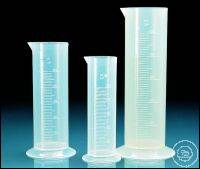 Graduated cylinders, PP, short form,
25 ml : 0,5 ml, moulded scale