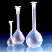 Volumetric flask, PMP, with stopper, PP,
25 ml, NS 10/19, with ring-mark