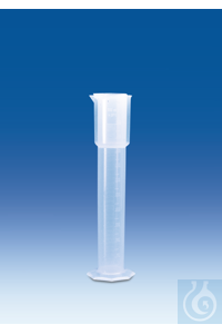 Cilinder voor aerometer, PP, schaalverdeling in reliëf, 500 ml