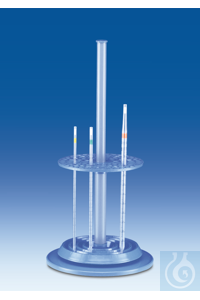 Soporte par pipetas, PP, Ø 230 mm,
para 94 pipetas