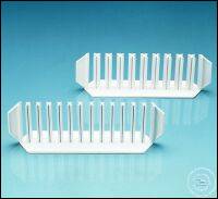 Test tube rack, PE, 10 positions,
for tubes up to 16 mm