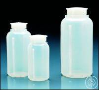 3Artículos como: Wide-mouth bottle, PE-LD, with leakproof cap and eyes for attaching tags or...