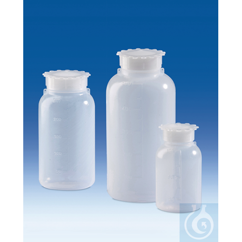 Wide-neck jar, PE-LD, 500 ml, with screw connec...