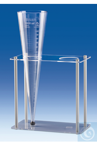 Rack, PMMA, holds two Imhoff
sedimentation cones