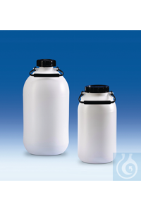 4Artículos como: Storage bottle, PE-HD, without tap,
5 litres, wide-neck Storage bottle,...