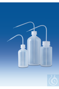 Wash-bottle, PE-LD/PP, GL 63, wash-bottle cap, PP, 1000 ml