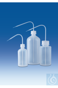 Wash-bottle, PE-LD/PP, without imprint,
1000 ml, round, narrow-mouth, GL 32