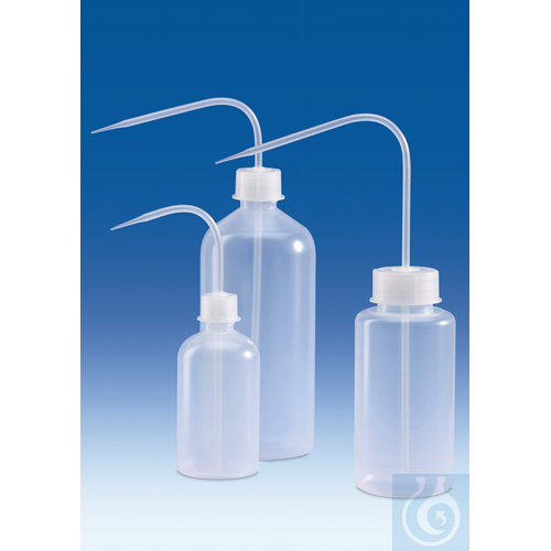 Wash-bottle, PP, without imprint, 500 ml, round...
