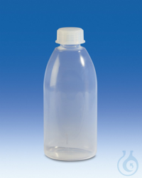 Weithalsflasche, PFA mit Schraubkappe, PFA, 500 ml