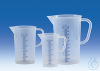 Messbecher, PP erhabene blaue Skala, 3000 ml