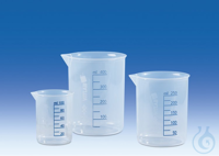 Beaker, PP, raised, embossed blue scale,
3000 ml : 250 ml