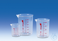 Griffinbecher, PMP, gedruckte rote Skala, 100 ml