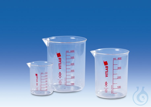Griffinbecher, PMP, gedruckte rote Skala, 2000 ml